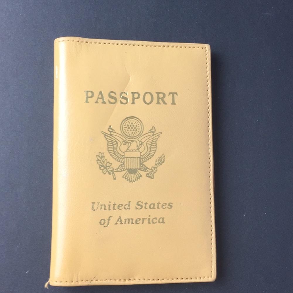 GENUINE LEATHER PASSPORT HOLDER